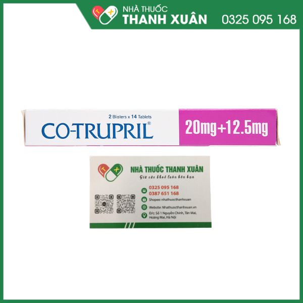 Thuốc Co-Trupril 20mg/12.5mg Getz điều trị tăng huyết áp